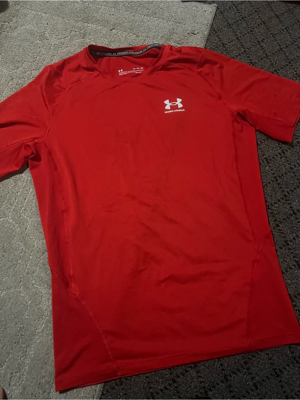 Under Armour Red Short Sleeve Men’s Athletic Tee